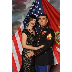 Royal Queen Collection Black Lace Overlay Trumpet Ball Gown 8